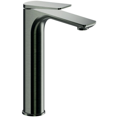 Mitigeur lavabo haut avec vidage up&down chrome noir brosse - CRISTINA ONDYNA BA22275