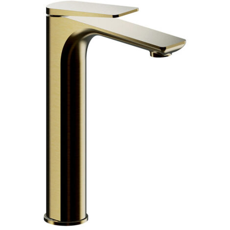 Mitigeur lavabo haut avec vidage up&down or brosse - CRISTINA ONDYNA BA22296P