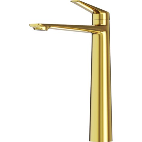 Mitigeur lavabo haut Granitan or pour vasque à poser 286 mm