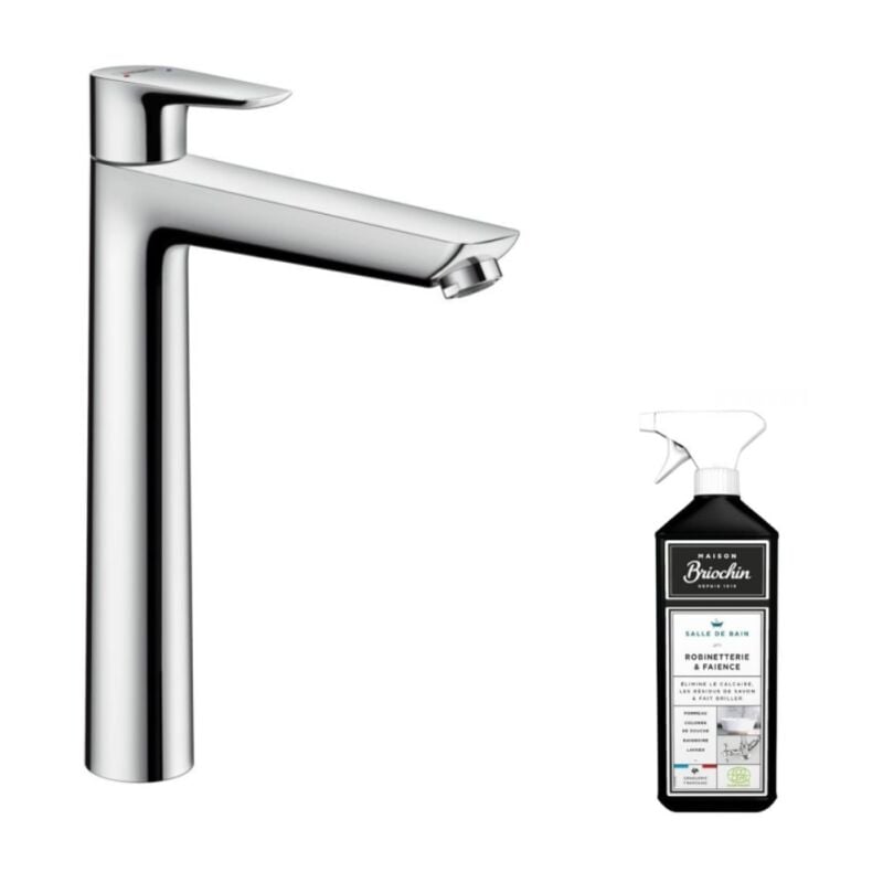 Hansgrohe - Mitigeur lavabo haut Talis e 240 - Taille l + nettoyant Briochin