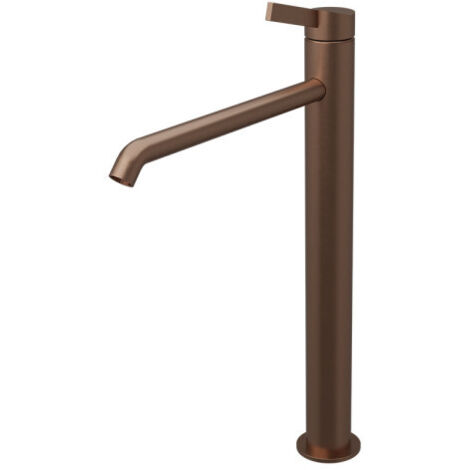 Mitigeur Lavabo Haut Inox Or Rose Brosse Pvd - CRISTINA ONDYNA PA22234I