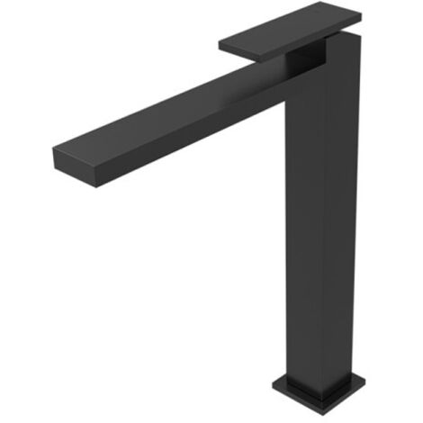 Mitigeur lavabo haut monotrou Chromé Noir Brossé Tabula - CRISTINA ONDYNA TA22275