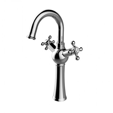 Mitigeur lavabo haut RETRO I, 36,2cm, chrome