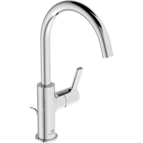 Mitigeur lavabo JOY projection 169 mm chromé avec bec haut, avec vidage IDEAL STANDARD