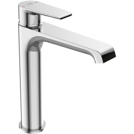Mitigeur lavabo LARG à poser avec bouchon
Dimensions de la cartouche : 35 mm
Finition : chromé