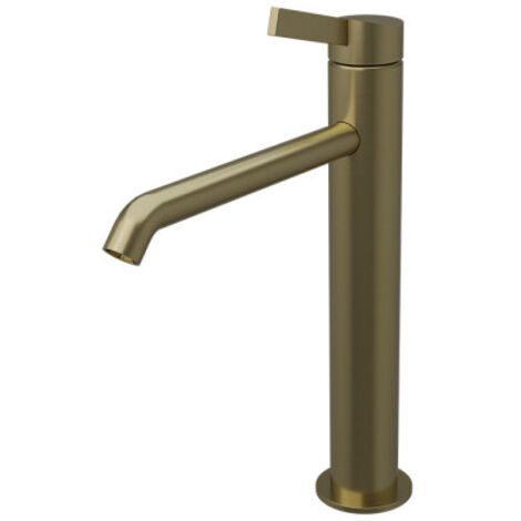 Mitigeur lavabo médium or brossé PVD Piega - CRISTINA ONDYNA PA22796I