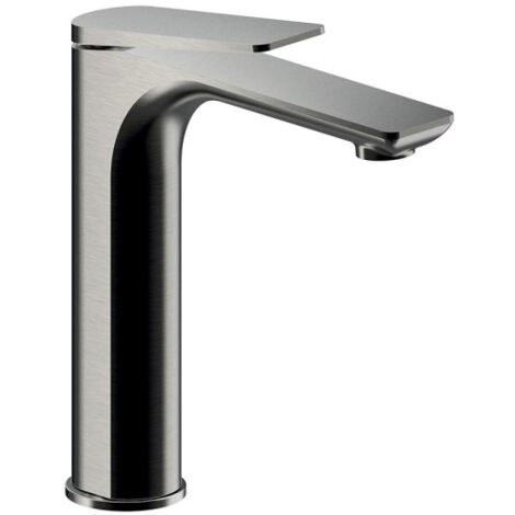 Mitigeur lavabo mi-haut avec vidage up&down metal brosse - CRISTINA ONDYNA BA22777