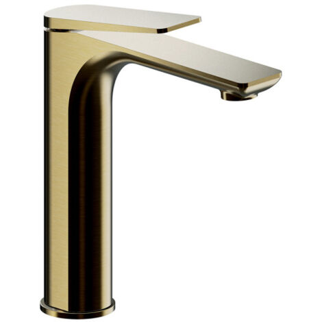Mitigeur lavabo mi-haut avec vidage up&down or brosse - CRISTINA ONDYNA BA22796P