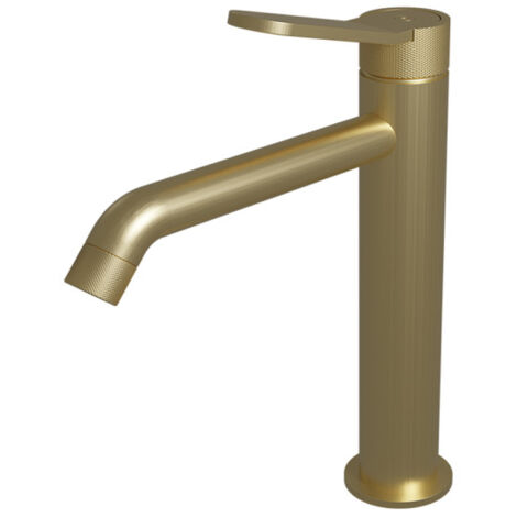 Mitigeur lavabo mi-haut avec vidage up&down Or Brossé East Side - CRISTINA ONDYNA ES22796P