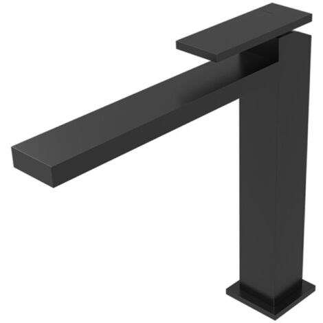 Mitigeur lavabo mi-haut Chromé Noir Brossé Tabula - CRISTINA ONDYNA TA22775