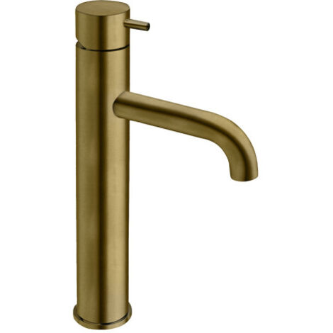 Mitigeur lavabo mi-haut triverde + vidage laiton up&down vieux bronze - CRISTINA ONDYNA TV22793