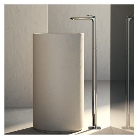 Mitigeur lavabo monocolonne avec vidage Up & Down Chromé - CRISTINA ONDYNA FL29051