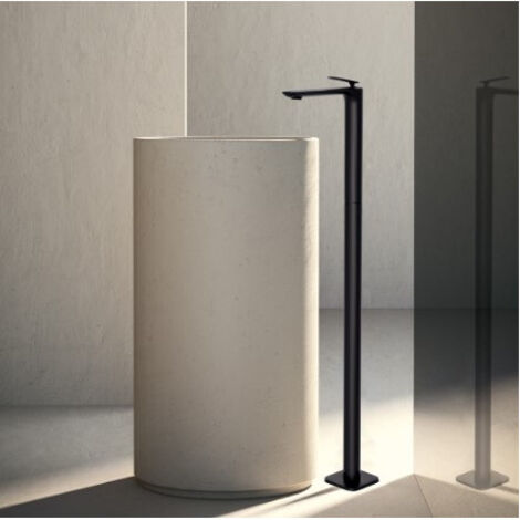 Mitigeur lavabo monocolonne avec vidage Up & Down Noir Mat - CRISTINA ONDYNA FL29013