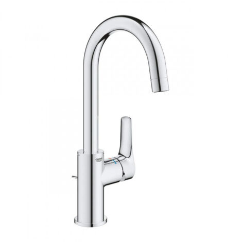 Mitigeur lavabo monocommande chromé – Bec orientable 360° – Hauteur 311 mm – Débit 5 l/min – Installation rapide GROHE FastFixation