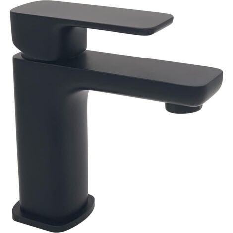 Mitigeur lavabo monocommande noir mat sans bonde