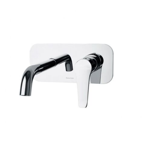 Mitigeur lavabo mural à encastrer YPSILON PLUS avec plaque 220x100mm et bec 190mm - Ramon Soler - 642002