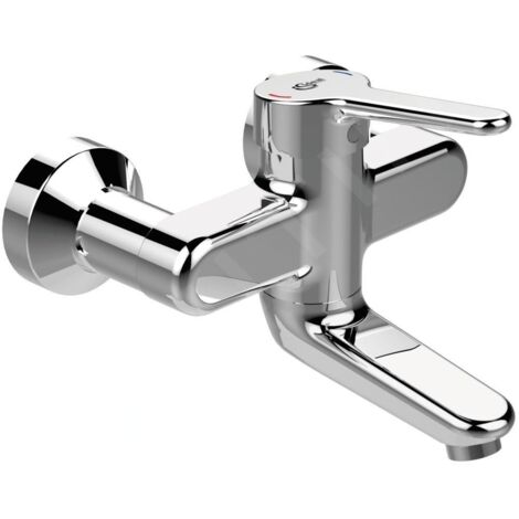 Mitigeur lavabo mural CERAPLUS 2 AP, bec 100 mm chromé IDEAL STANDARD
