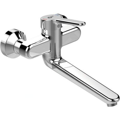 Mitigeur lavabo mural CERAPLUS 2 AP, bec 200 mm chromé IDEAL STANDARD