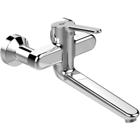 Mitigeur lavabo mural CERAPLUS 2 AP, bec 200 mm chromé IDEAL STANDARD