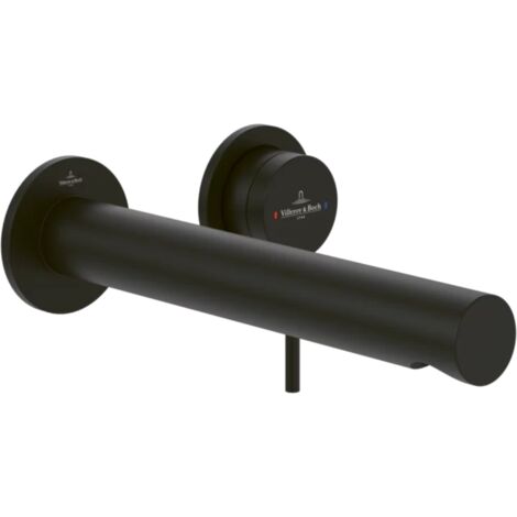 Mitigeur lavabo mural VILLEROY ET BOCH Loop & Friends Matt Black