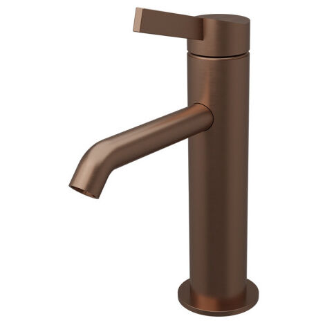Mitigeur Lavabo Regular Avec U&D Or Rose Brosse Pvd - CRISTINA ONDYNA PA22034I
