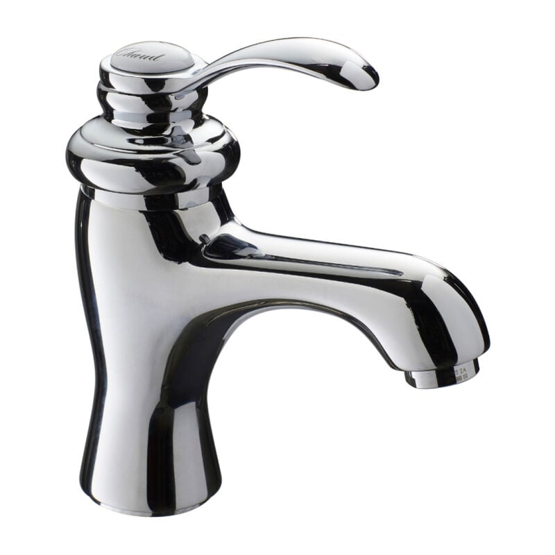 Planetebain - Mitigeur lavabo rétro chromé avec bonde h 17 cm - Oxford 2