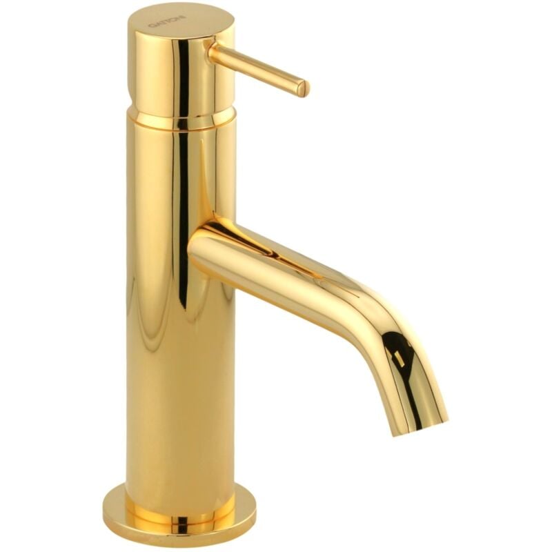 Gattoni Rubinetteria - Mitigeur lavabo sans vidage, coloris or Gattoni Easy 2382/23D0 Or