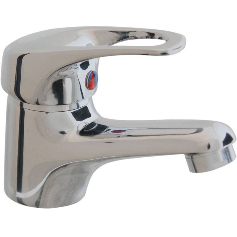 Robinet lavabo sur pied chromé