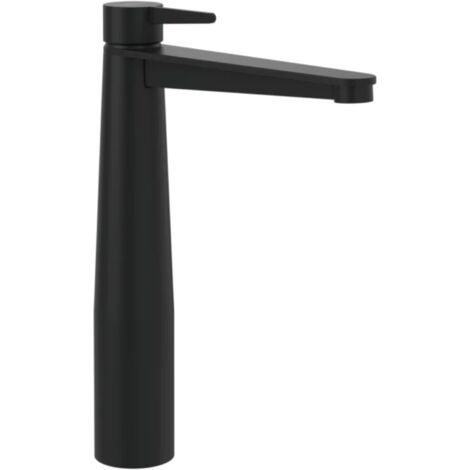 Mitigeur lavabo surélevé VILLEROY ET BOCH Conum avec vidage Push Open Noir mat