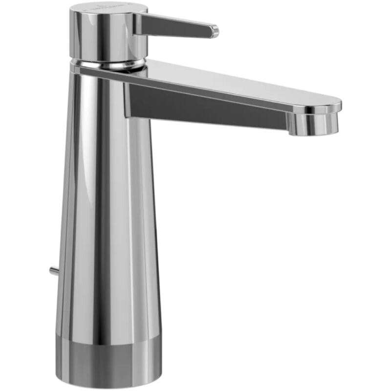 Villeroy&boch - Mitigeur lavabo villeroy et boch Conum ouverture dessus avec tirette Chrome