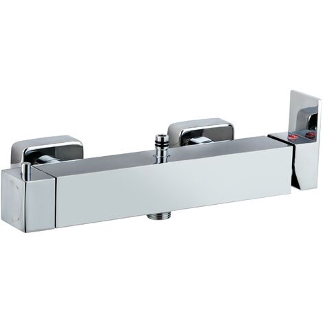 Mitigeur mécanique carré sortie haute Wirquin 60721402, chromé