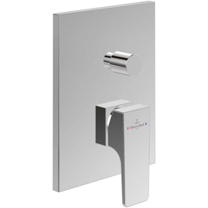 Mitigeur mécanique encastré avec inverseur villeroy et boch Architectura Square Chrome