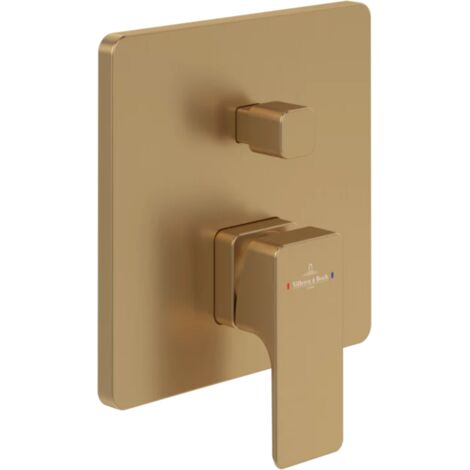 Mitigeur mécanique encastré avec inverseur VILLEROY ET BOCH Subway 3.0 Brushed Gold