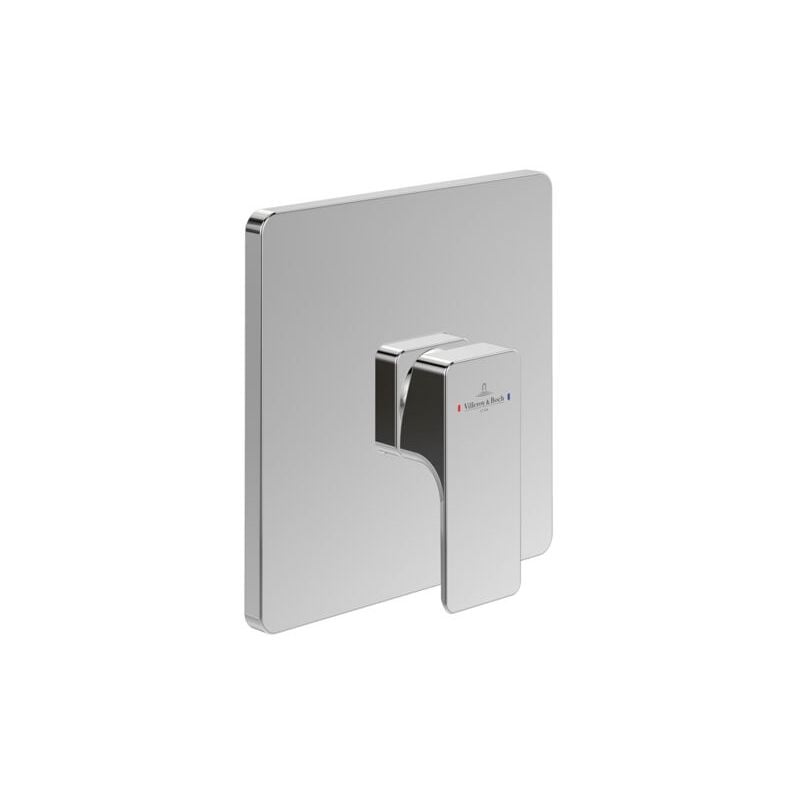 Villeroy und Boch Subway 3. 1930 kit de montage final TVS11200200061 mitigeur de douche encastré, montage mural, chromé