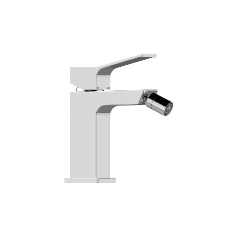 Mitigeur mécanique pour bidet avec vidage et flexible en acier inoxydable AKI - BOSSINI Z00708030