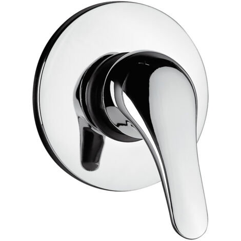 Mitigeur monocommande a' encastrer Fluxy Urano pour douche finition chrome'e cartouche   40 mm robinetterie salle de bain