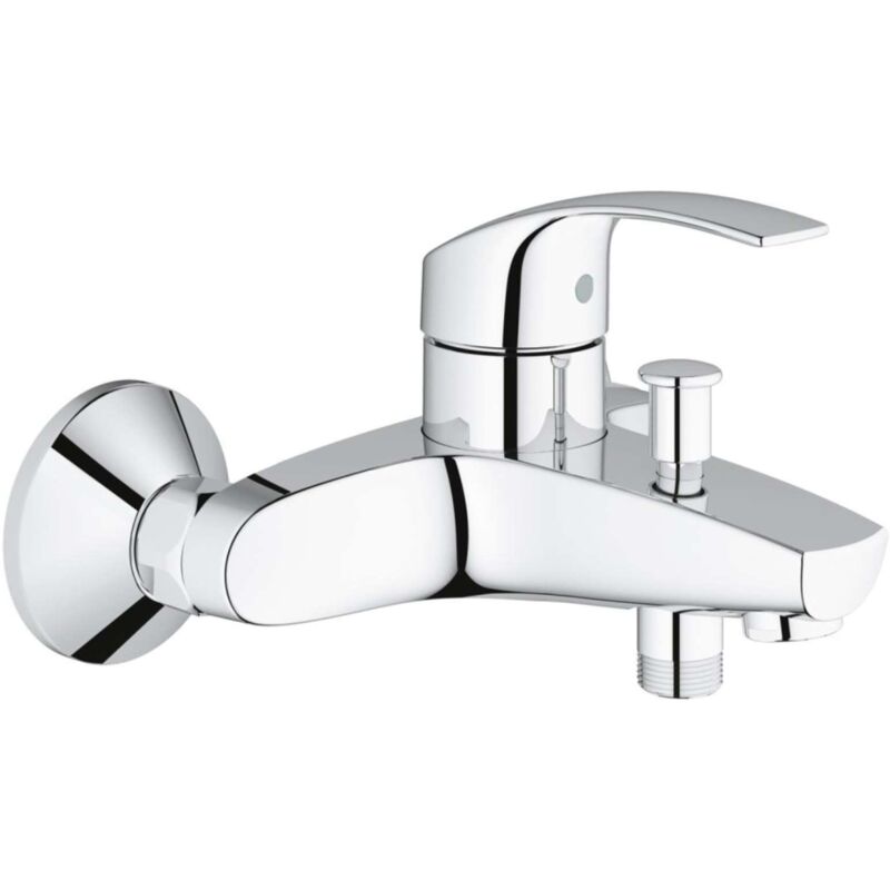Eurosmart robinetterie de bain 33300002 chromé , montage mural, avec limiteur de température - Grohe