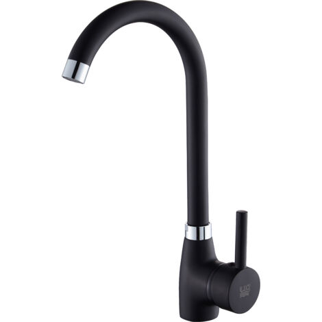Mitigeur monocommande d'Ã©vier modÃ¨le noir Jade