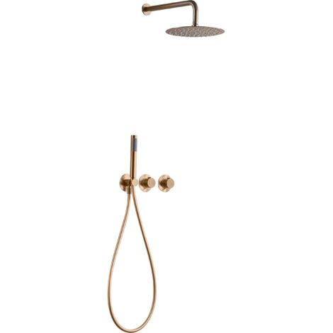 Mitigeur Monocommande De Douche Encastré Assen Or Rose Brossé Imex Imex Gta052 Orc