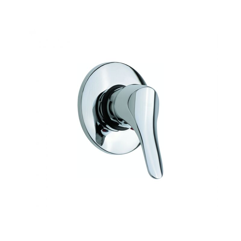 Mitigeur monocommande pour douche encastrée 116x83-108 mm en laiton chromé Cisal Mito