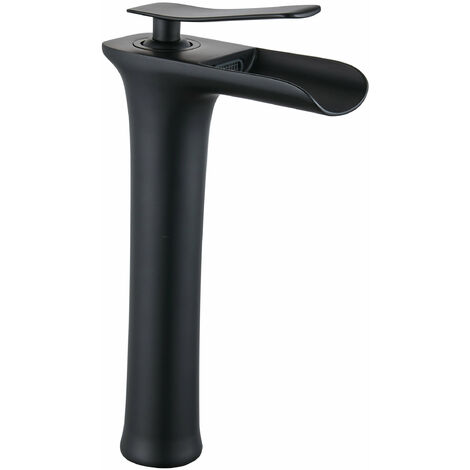 Mitigeur monocommande de lavabo en couleur noire modÃ¨le Izalco