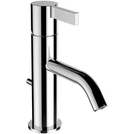 Mitigeur monocommande de lavabo KARTELL avec robinet d'évacuation chromé LAUFEN