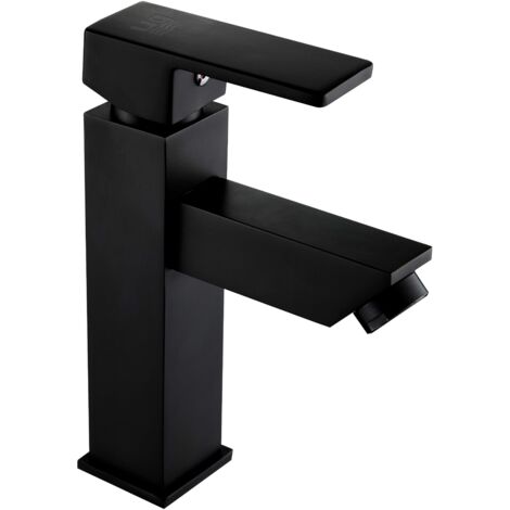 Mitigeur monocommande de lavabo sÃ©rie Maple en couleur noire