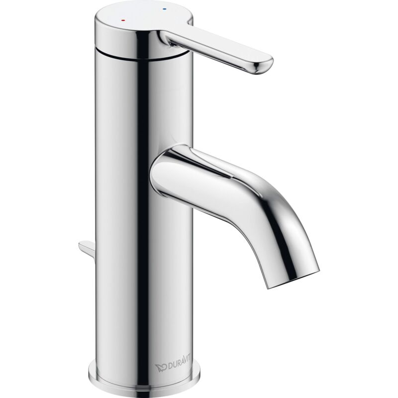 Duravit - C11010 C.1 Mitigeur monocommande pour lavabo, Chrom, s
