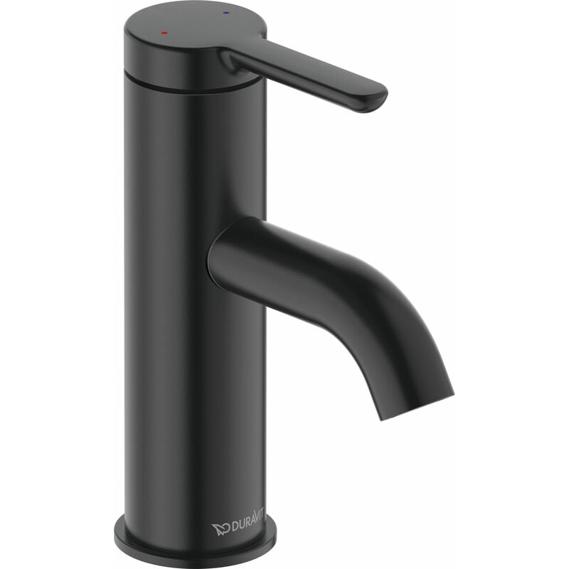 Duravit - C.1 Mitigeur monocommande de lavabo s - Noir mat - sans vidage - C11010002046
