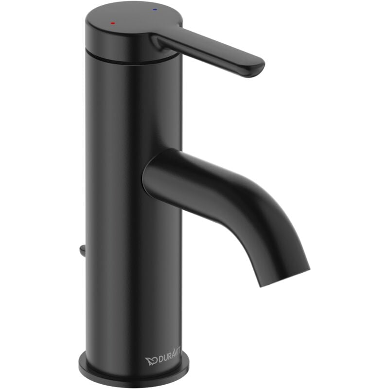 Duravit - C.1 Mitigeur monocommande de lavabo s - Noir mat - avec vidage - C11010001046