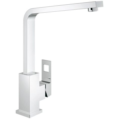 Mitigeur monocommande évier haut 30,9cm – Finition chrome éclatant – Bec pivotant 360° – Système de montage rapide GROHE QuickFix