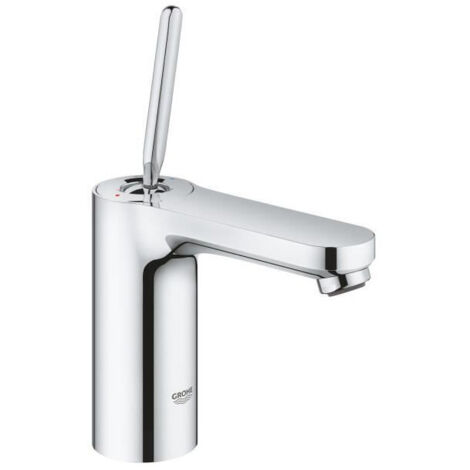 Mitigeur monocommande lavabo chromé – Technologie SilkMove – Économie d'eau GROHE EcoJoy – Hauteur 208 mm – Longueur bec 123 mm – 23800000
