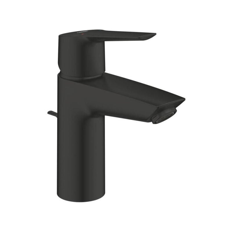 Grohe - Mitigeur monocommande lavabo Start - 242092432 - Noir mat - Taille s - Economie d'eau - Tirette et vidage
