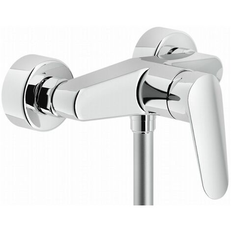 Mitigeur monocommande pour douche extérieure 150x170 mm en laiton chromé - Nobili Blues